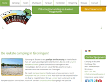 Tablet Screenshot of campingdebouwte.nl